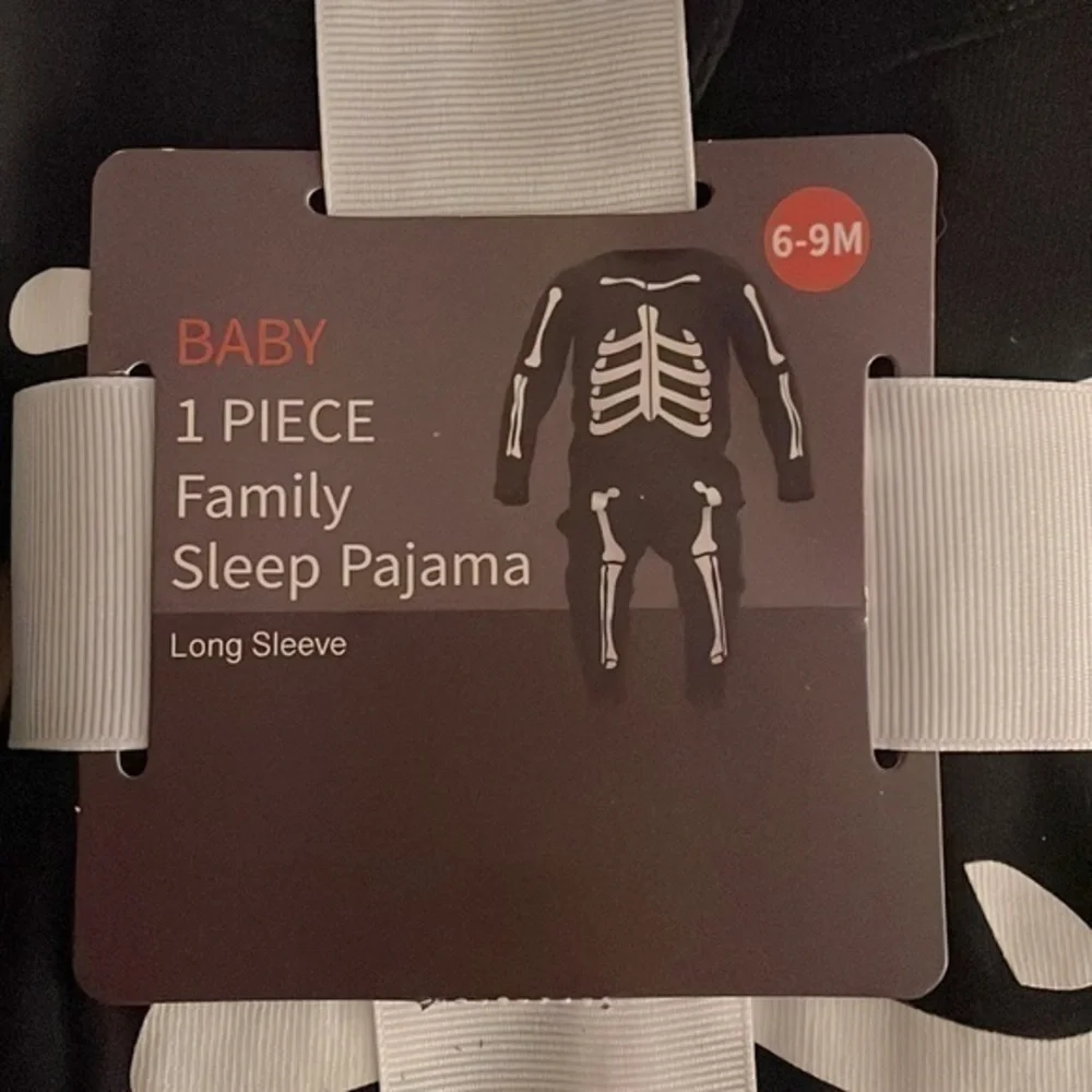 Skeleton Baby Bones Long Sleeve 1 Piece Unisex Sleep Bodysuit Halloween Pajamas